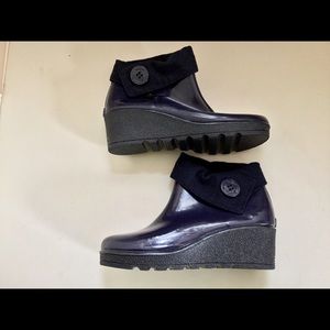 Women’s Sperry Topsider Rainboot/Wedge Navy 10M